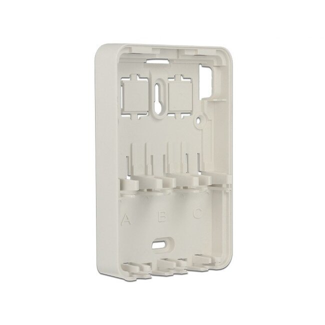 Afsluitbare uitvoerdoos | voor 3 Keystone modules | wit