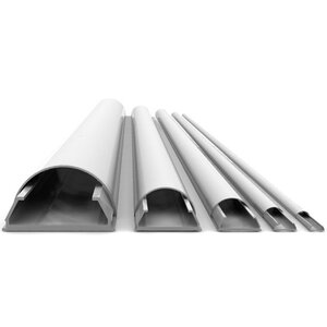 Premium aluminium kabelgoot - 110 x 1,8 cm / wit