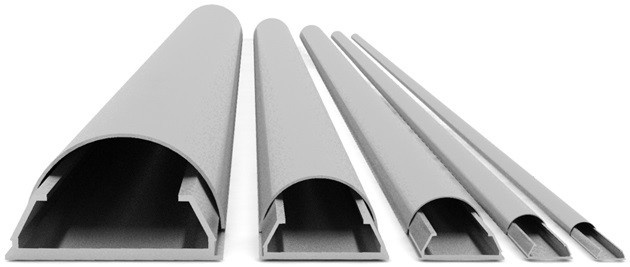 Multibrackets - Aluminium kabelgoot 33x1100mm - Universal Cable Cover - Kleur Aluminium