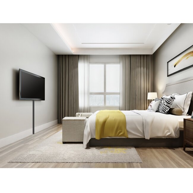 Premium aluminium kabelgoot - 110 x 5 cm / wit