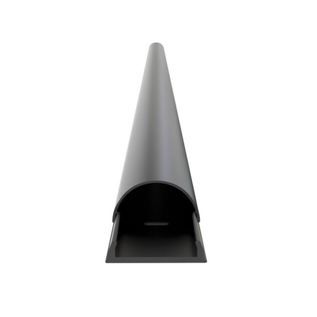 Premium aluminium kabelgoot - 160 x 5 cm / zwart