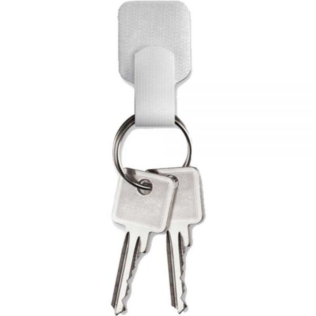 Klittenband kabelbinders met plakstrip / zwart (10 stuks)