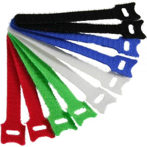 InLine 59934R kabelbinders klittenband 16mm, 10m rood