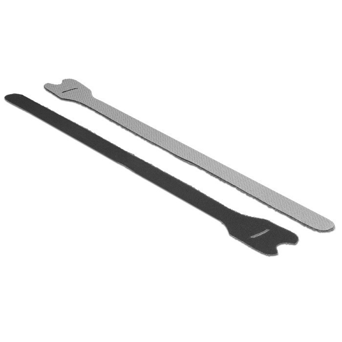 DeLOCK Klittenband kabelbinders 300mm x 12mm / zwart (10 stuks)