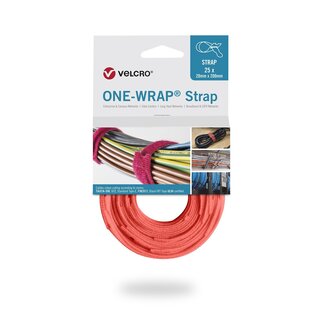 Velcro Velcro One-Wrap klittenband kabelbinders 200 x 12mm / oranje (25 stuks)