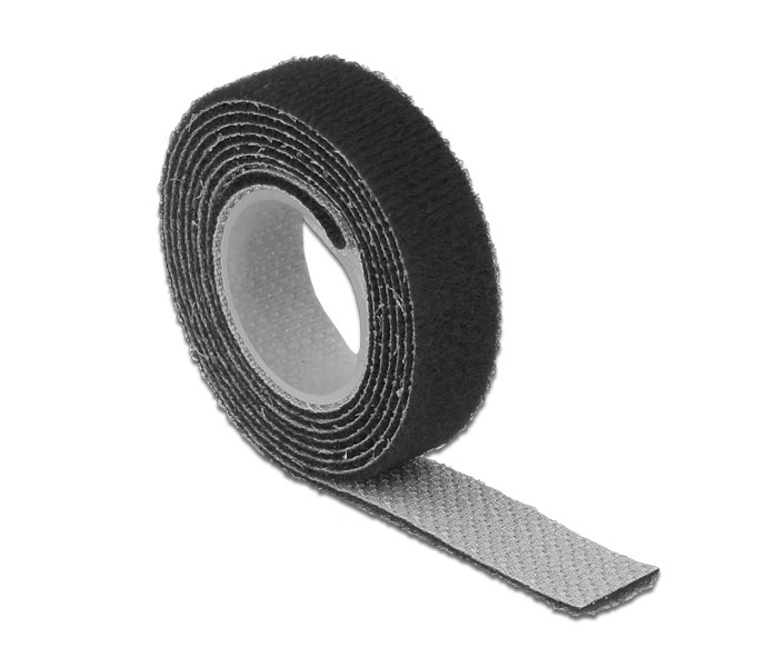 Klittenband rol 13mm / zwart (1 meter) | S-Impuls