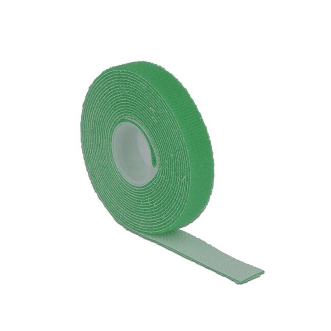 Klittenband rol 13mm / groen (3 meter)