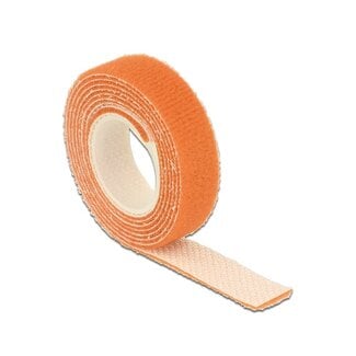 DeLOCK Klittenband rol 13mm / oranje (1 meter)