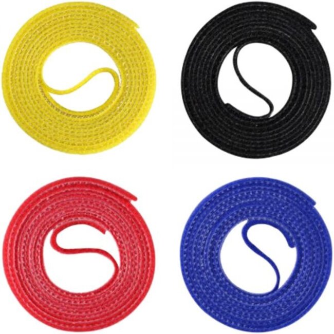 Klittenband rollen 16mm / diverse kleuren (4x 1 meter)