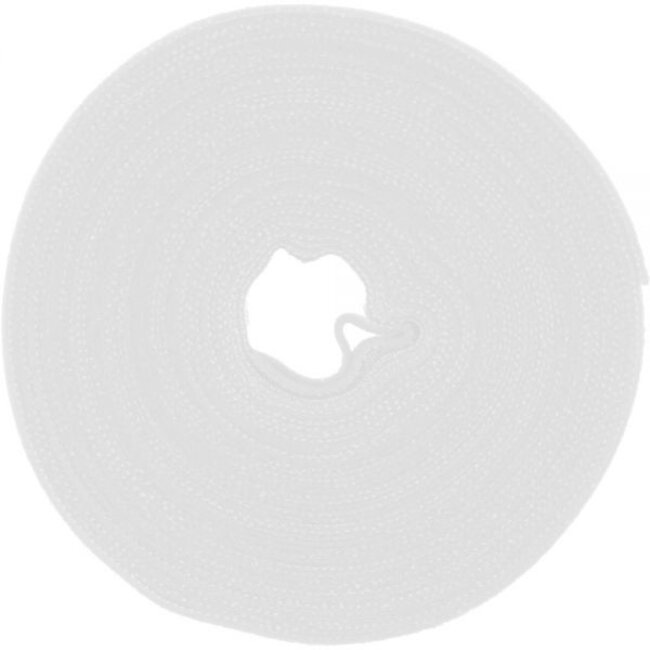 Klittenband rol 16mm / wit (10 meter)