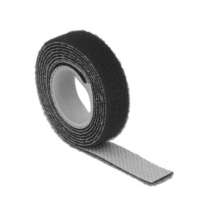 Klittenband rol 20mm / zwart (1 meter) | S-Impuls