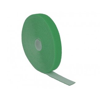 DeLOCK Klittenband rol 20mm / groen (10 meter)