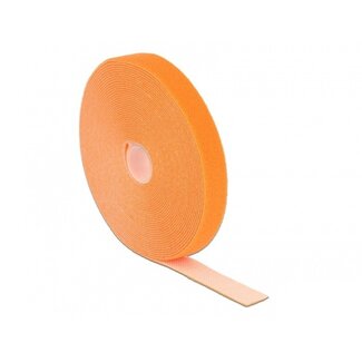 DeLOCK Klittenband rol 20mm / oranje (10 meter)