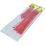 Tie-wraps 100 x 2,5mm / rood (25 stuks) + 200 x 3,5mm / rood (25 stuks)