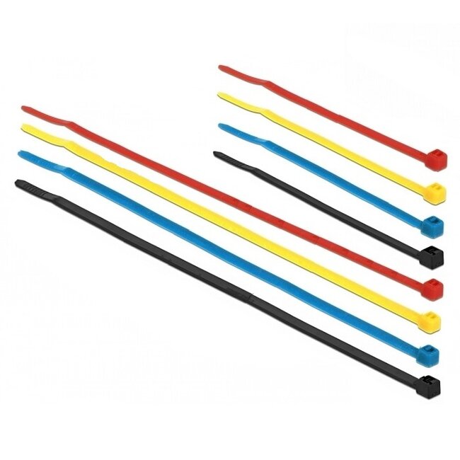 Tie-wraps 100 x 2,5mm / divers (25 stuks) + 200 x 3,5mm / divers (25 stuks)