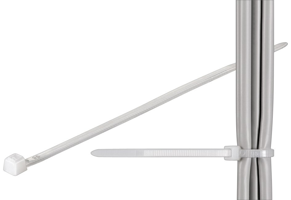 InLine Tie-wraps - 650 x 9mm - 10 stuks - Wit