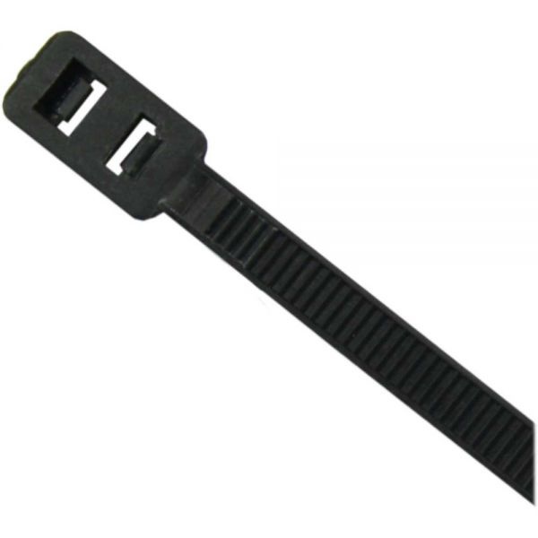InLine zwarte 300mm cable ties met doorkoppeling (100 stuks) | InLine