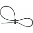 InLine zwarte 300mm cable ties met doorkoppeling (100 stuks)