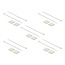 Tie-wraps 200 x 4,8mm (10 stuks) met zelfklevende houders (10 stuks) / transparant
