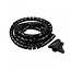 Cable eater kabelslang met rijgtool - 16 mm / 2m / zwart