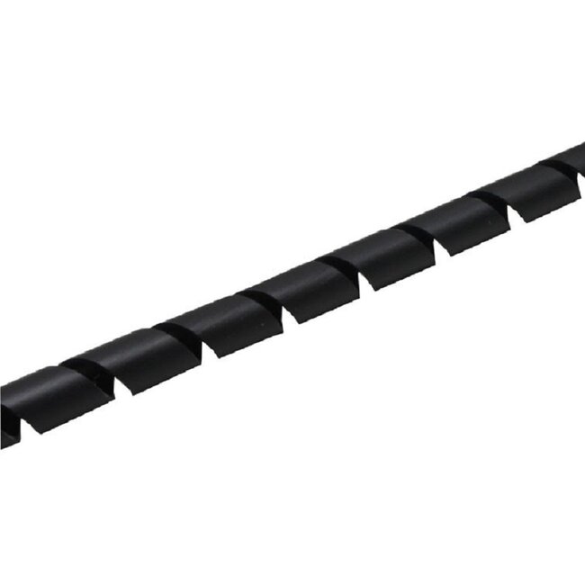 Spiraalband kabelslang - 19mm / 10m / zwart
