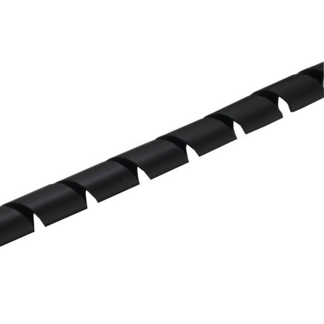 Spiraalband kabelslang - 24mm / 10m / zwart