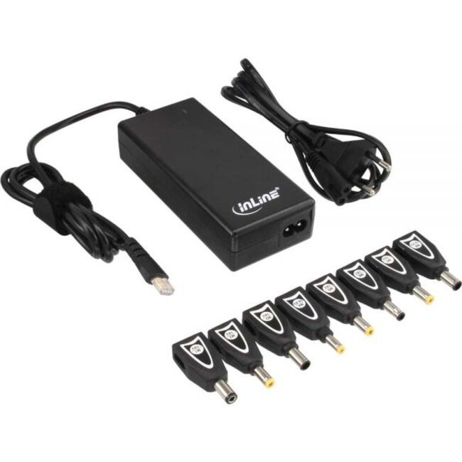 InLine Universele Notebook en Ultrabook lader - 90W / zwart