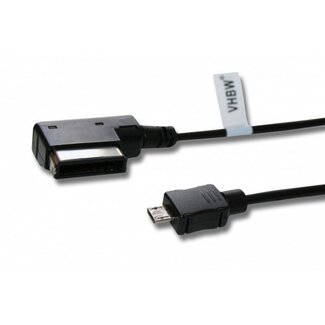VHBW USB Micro AMI interface adapter voor Audi, Volkswagen, Skoda en Seat