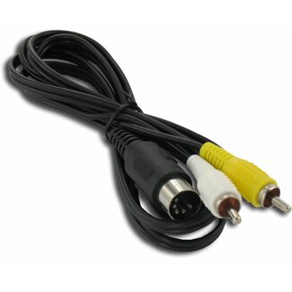Dolphix Composiet AV kabel voor SEGA Mega Drive, Genesis en Master System - 1,5 meter