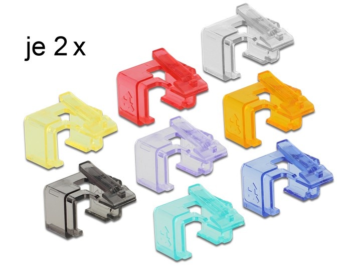 16 Reparatie clips voor RJ45 Connectoren