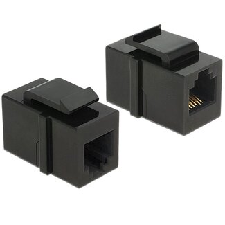 DeLOCK Keystone module RJ12 - zwart