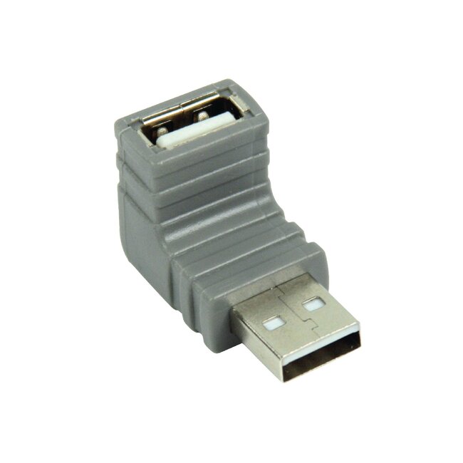 Bandridge USB naar USB adapter - volledig bedekt / haaks naar beneden - USB2.0