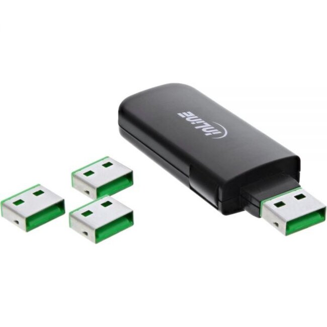 InLine USB poortslot - sleutel met 4 sloten