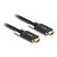 USB-C naar USB-C kabel met 2 schroeven - USB3.2 (tot 10 Gbit/s) - PD tot 20V/3A - video tot 8K 30Hz / zwart - 1 meter