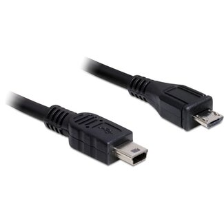 DeLOCK USB2.0 kabel Micro B (m) - Mini B (m) - 1 meter