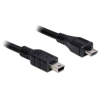 Transmedia USB2.0 kabel Micro B (m) - Mini B (m) - 2 meter