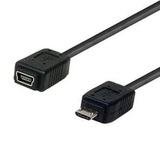 PremiumConnect USB mini 5p vrouwelijk - USB micro B mannelijk - 0,20 meter