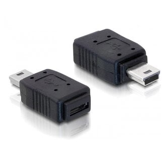 DeLOCK USB mini 5p mannelijk - USB Micro A-B vrouwelijk adapter