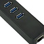 USB naar RJ45 Gigabit LAN adapter met USB3.0 hub - 0,15 meter