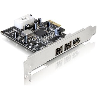 DeLOCK DeLOCK FireWire 400/800 PCI Express kaart - 1x 6-pins + 2x 9-pins