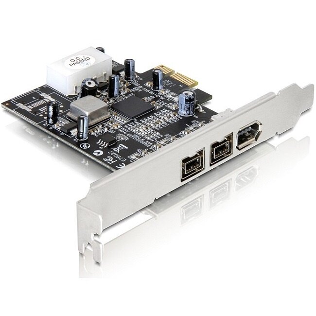 DeLOCK FireWire 400/800 PCI Express kaart - 1x 6-pins + 2x 9-pins