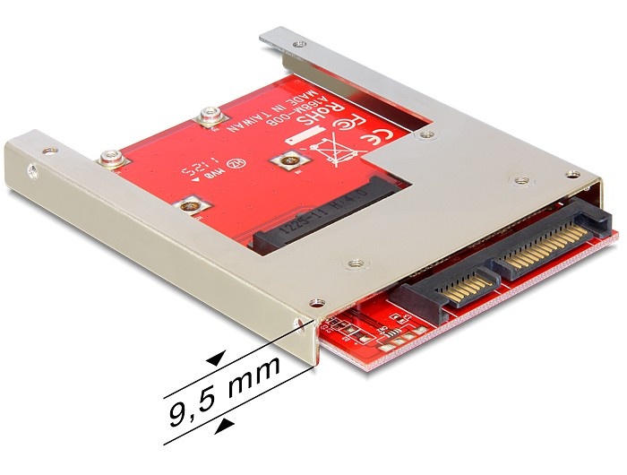 Delock - Konverter SATA 22 Pin - mSATA full size
