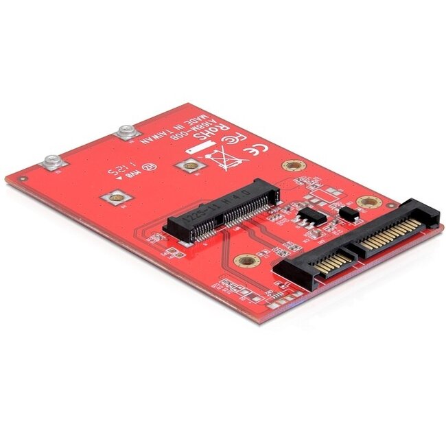 SATA 22-pins > mSATA converter met 2,5'' frame