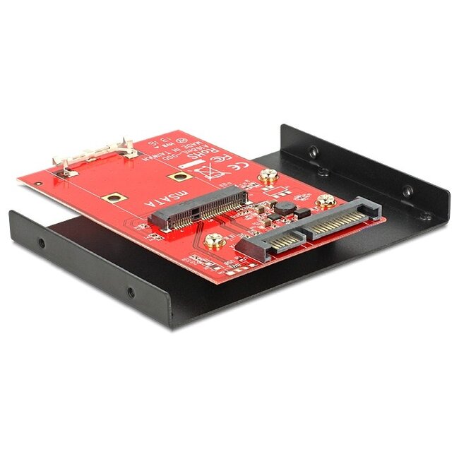 SATA 22-pins > mSATA converter met 3,5'' frame