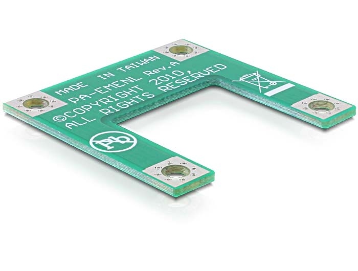 DeLOCK 65228. Output interface: Mini PCIe, mSATA. Kleur van het product: Groen
