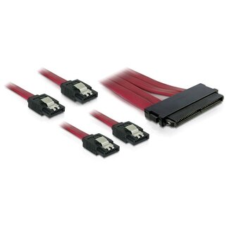 DeLOCK SAS SFF-8484 > 4x SATA - 0,50 meter