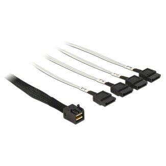 DeLOCK Mini-SAS HD SFF-8643 > 4x SATA - 0,50 meter