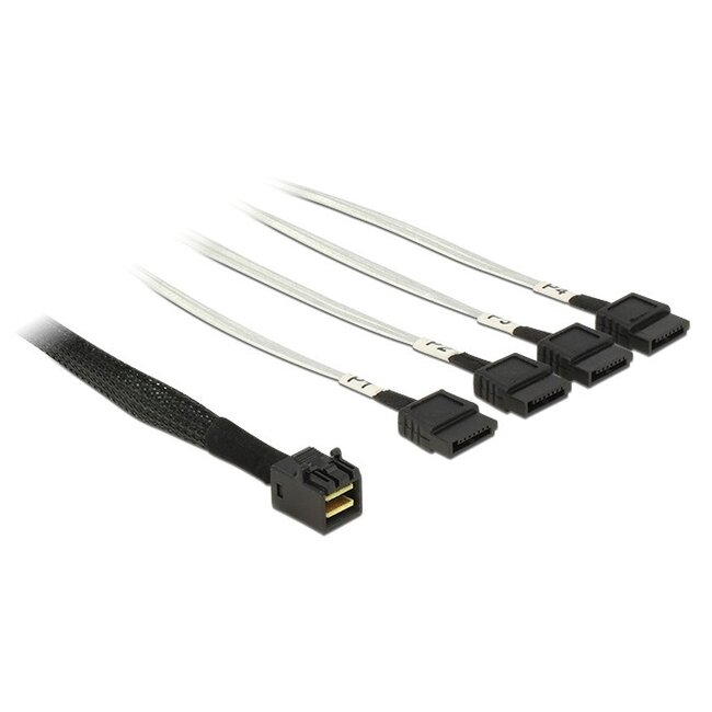 Mini-SAS HD SFF-8643 > 4x SATA - 1 meter