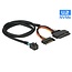 Mini-SAS HD SFF-8643 > U.2 SFF-8639 + SATA-power - 0,75 meter