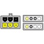 PCIe 6-pins (m) - 2x Molex 4-pins (m) voedingsadapter - 0,30 meter